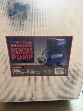 Stark 1.6 HP Garden Booster Pump w/ Pressure Tank — New in Box